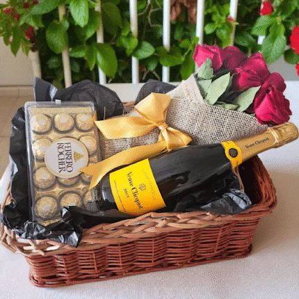 Cesta de Presente Veuve Clicquot